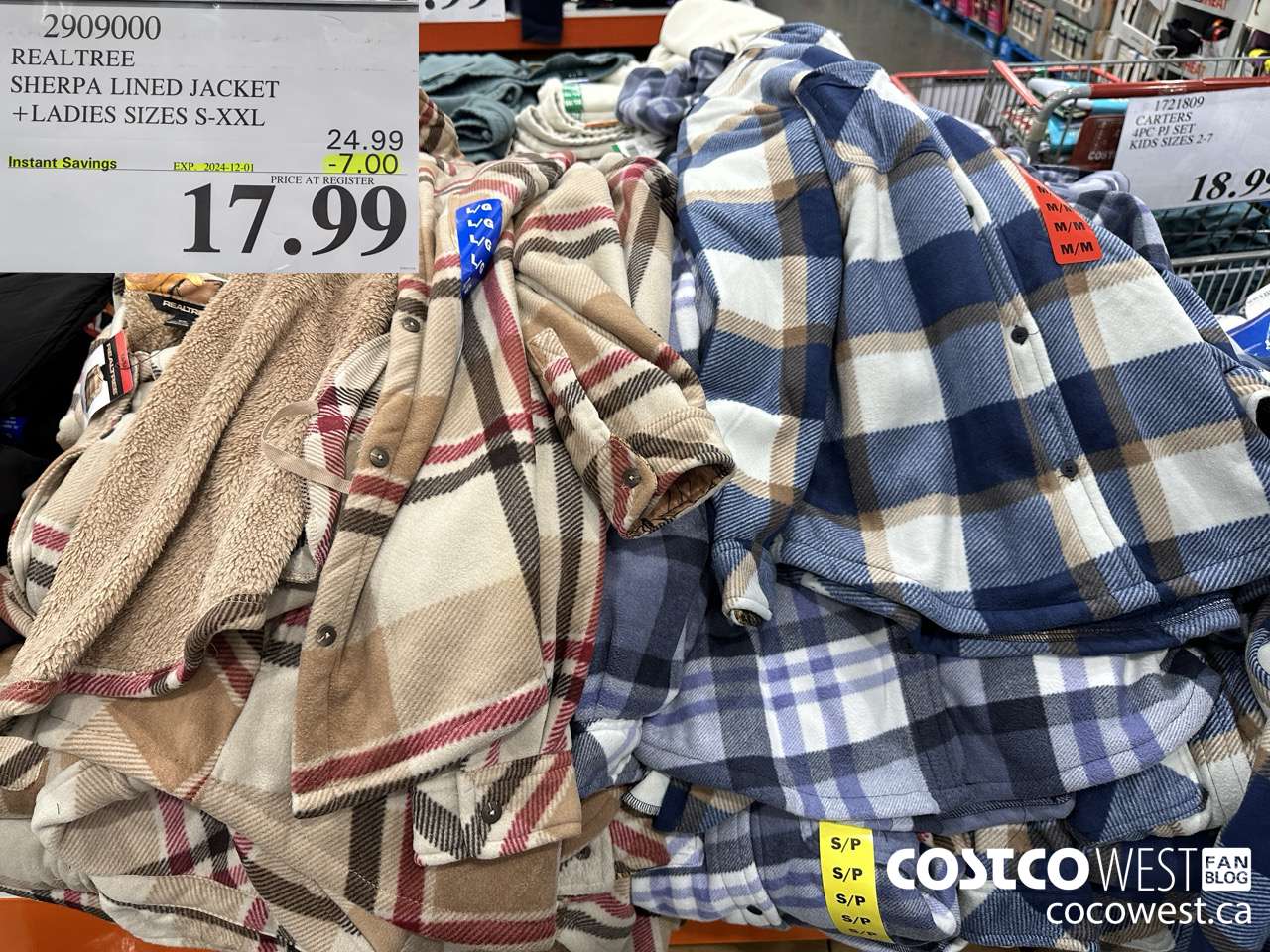 2909000 REALTREE SHERPA LINED JACKET LADIES SIZES S-XXL ($7.00 INSTANT SAVINGS EXPIRES ON 2024-12-01) $17.99