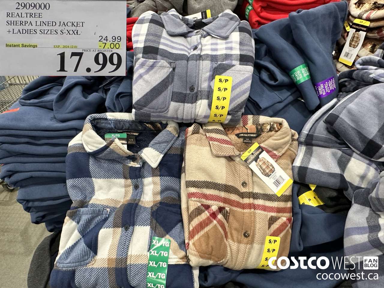 2909000 REALTREE SHERPA LINED JACKET LADIES SIZES S-XXL ($7.00 INSTANT SAVINGS EXPIRES ON 2024-12-01) $17.99