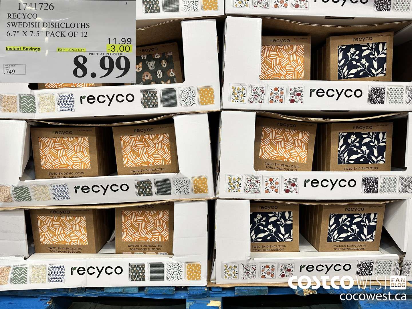 1741726 RECYCO SWEDISH DISHCLOTH 6.7