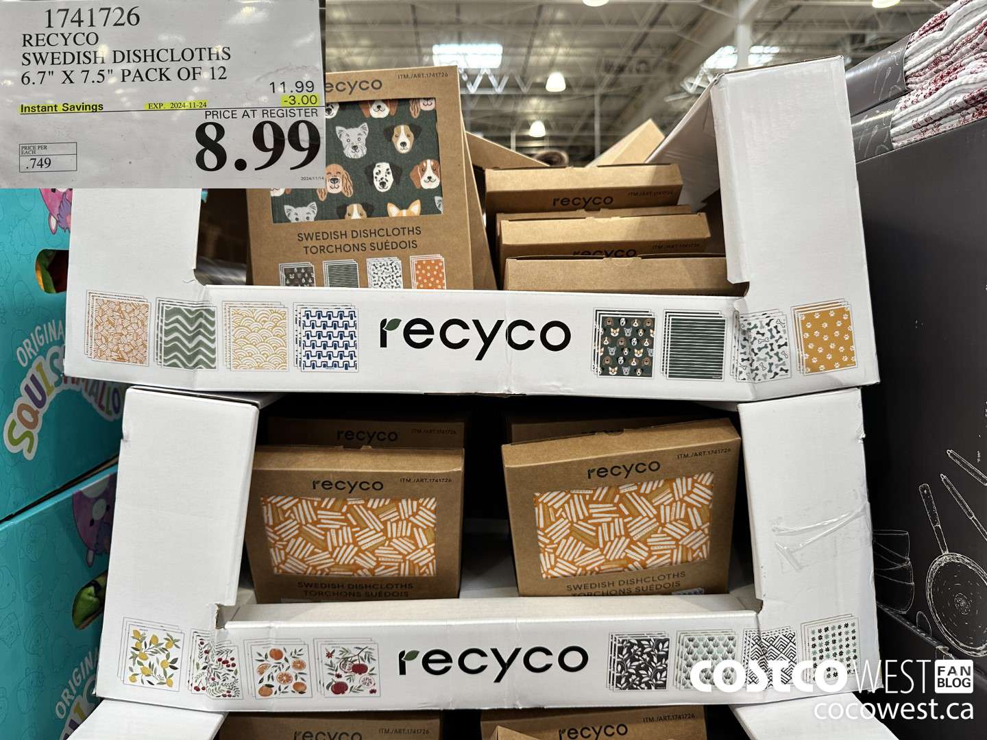 1741726 RECYCO SWEDISH DISHCLOTH 6.7