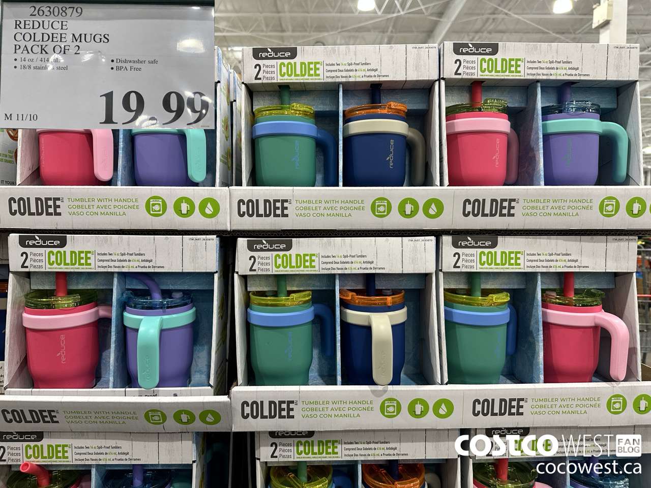 2630879 REDUCE COLDEE MUGS PACK OF 2 $19.99