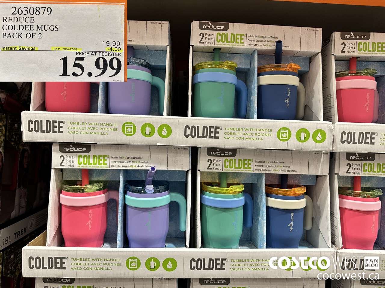 2630879 REDUCE COLDEE MUGS PACK OF 2 ($4.00 INSTANT SAVINGS EXPIRES ON 2024-12-01) $15.99