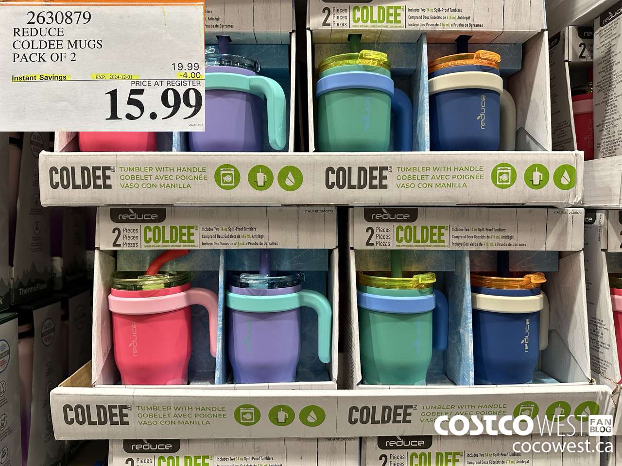 2630879 REDUCE COLDEE MUGS PACK OF 2 ($4.00 INSTANT SAVINGS EXPIRES ON 2024-12-01) $15.99