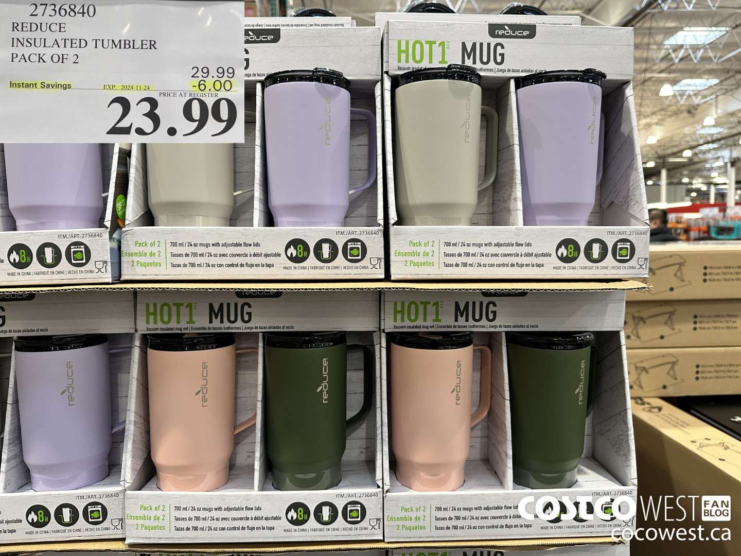 2736840 REDUCE INSULATED TUMBLER PACK OF 2 ($6.00 INSTANT SAVINGS EXPIRES ON 2024-11-24) $23.99