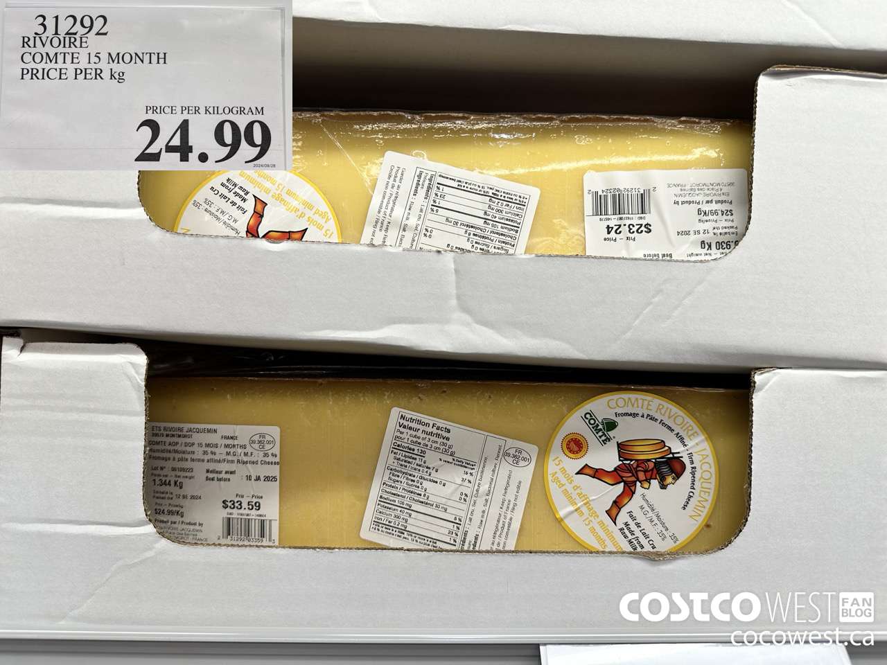 31292 RIVOIRE COMTE 16 MONTH 1KG $24.99