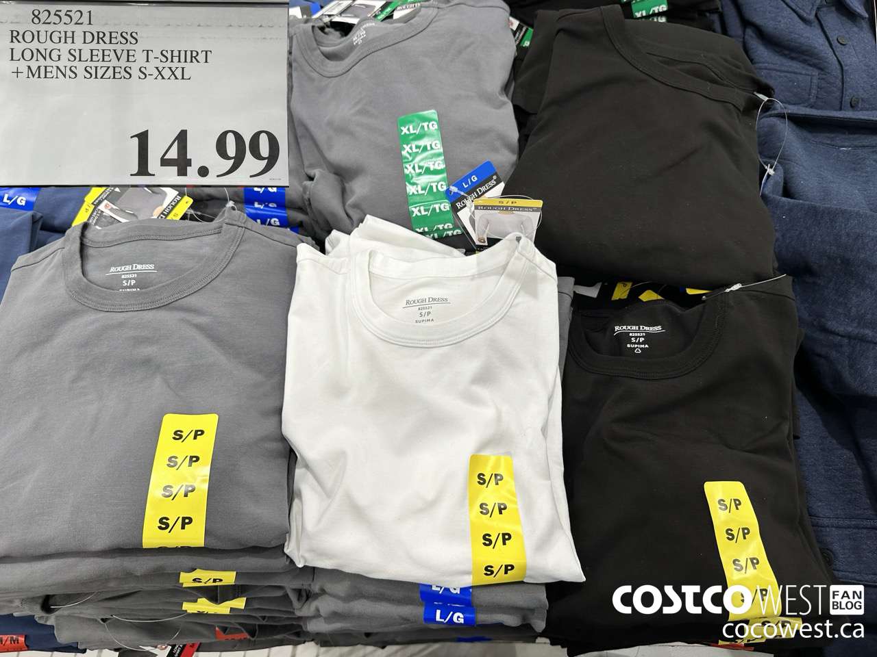 825521 ROUGH DRESS LONG SLEEVE T-SHIRT MENS SIZES S-XXL $14.99