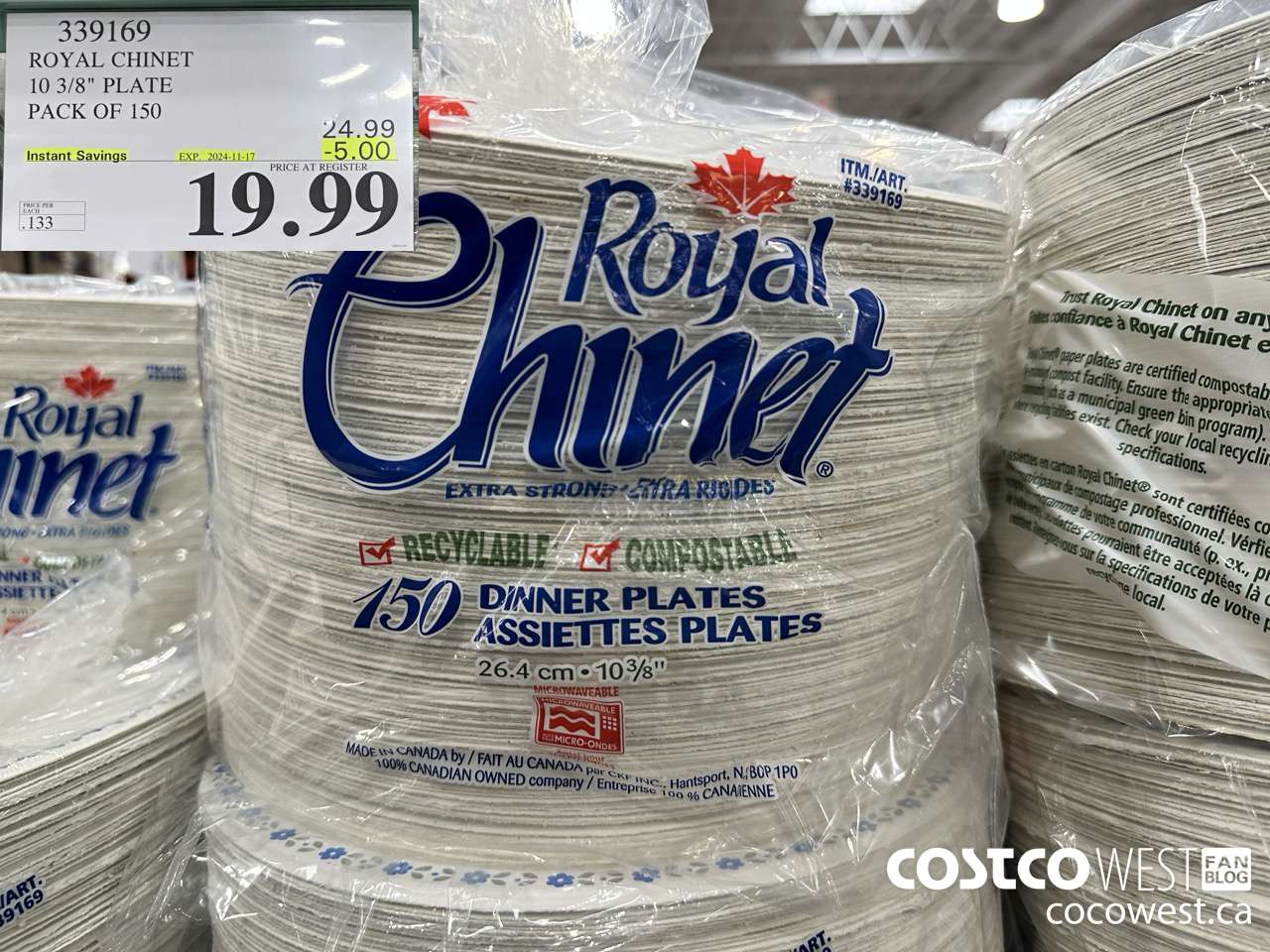 339169 ROYAL CHINET 10 3/8