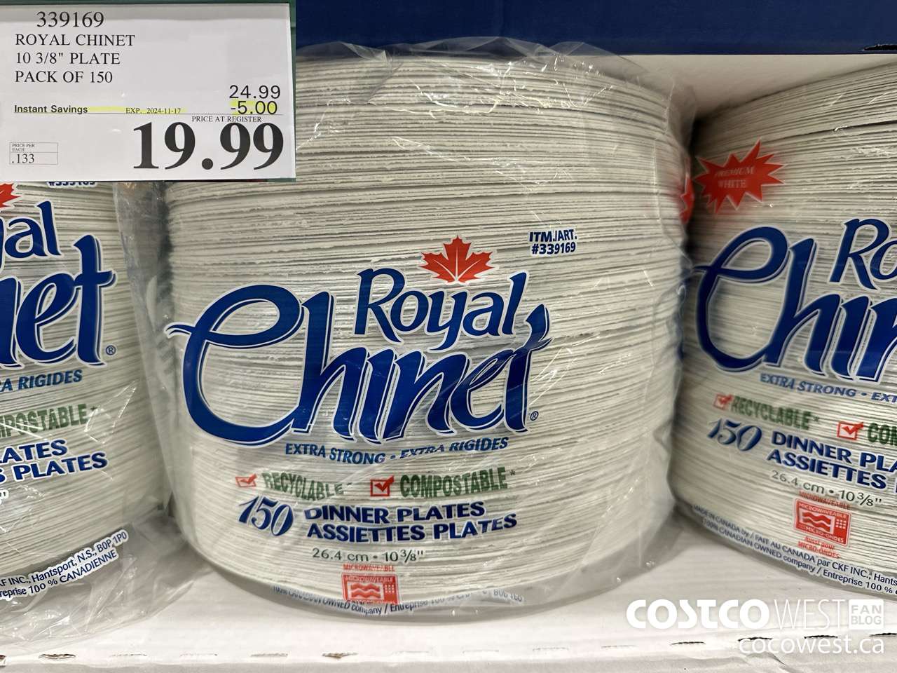 339169 ROYAL CHINET 10 3/8