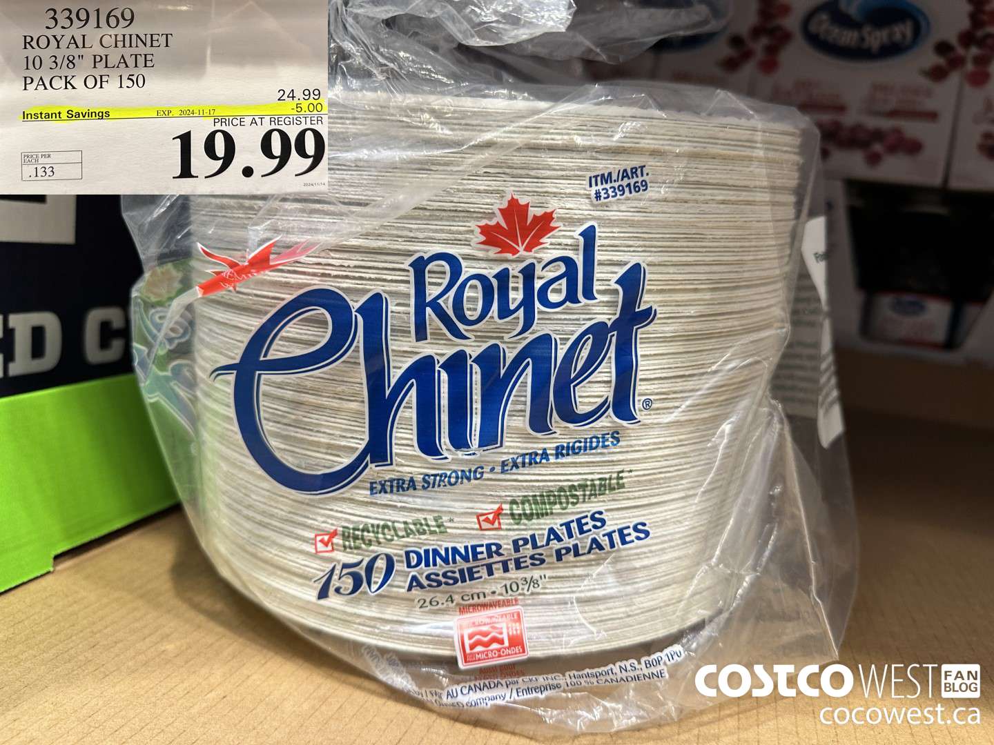 339169 ROYAL CHINET 10 3/8