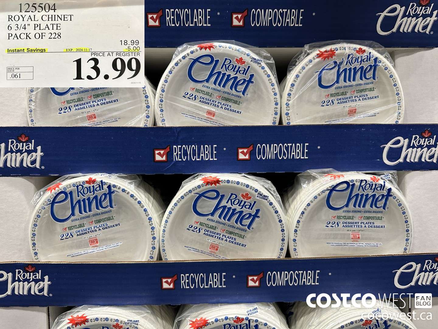 125504 ROYAL CHINET 6 3/4