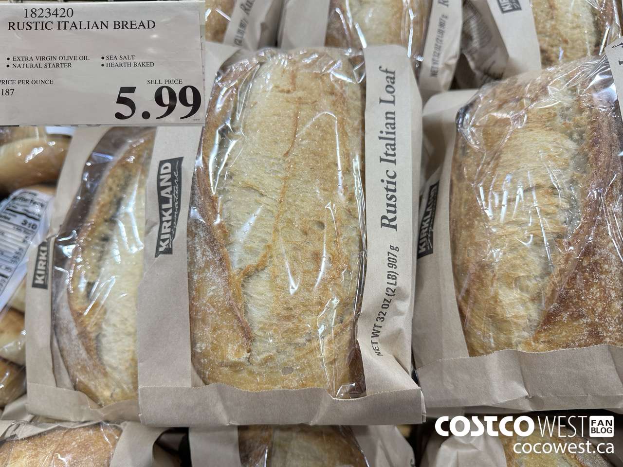 1823420 RUSTIC ITALIAN BREAD $5.99