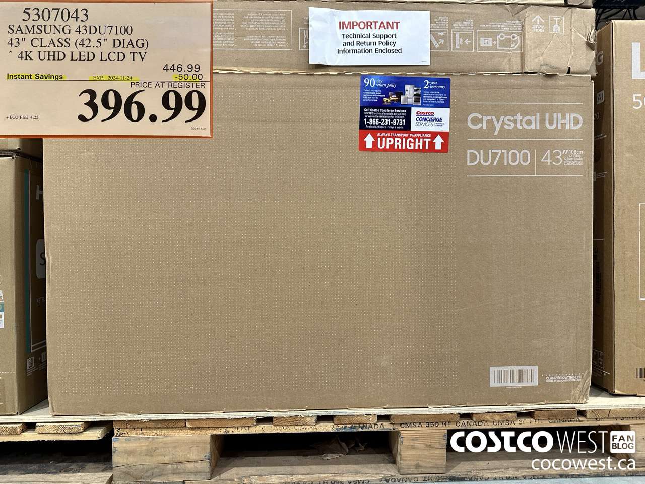 5307043 SAMSUNG 43DU7100 43