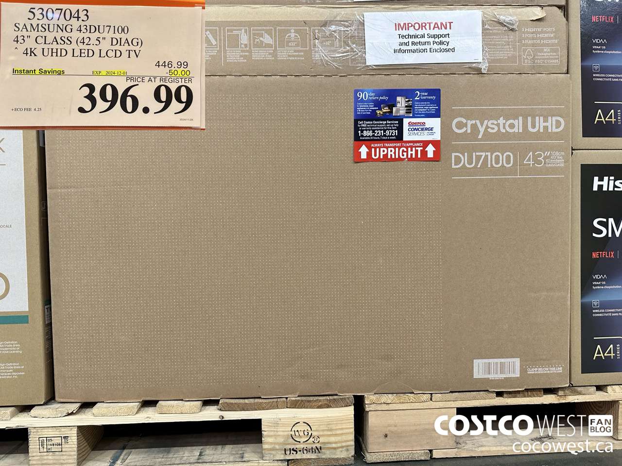 5307043 SAMSUNG 43DU7100 43