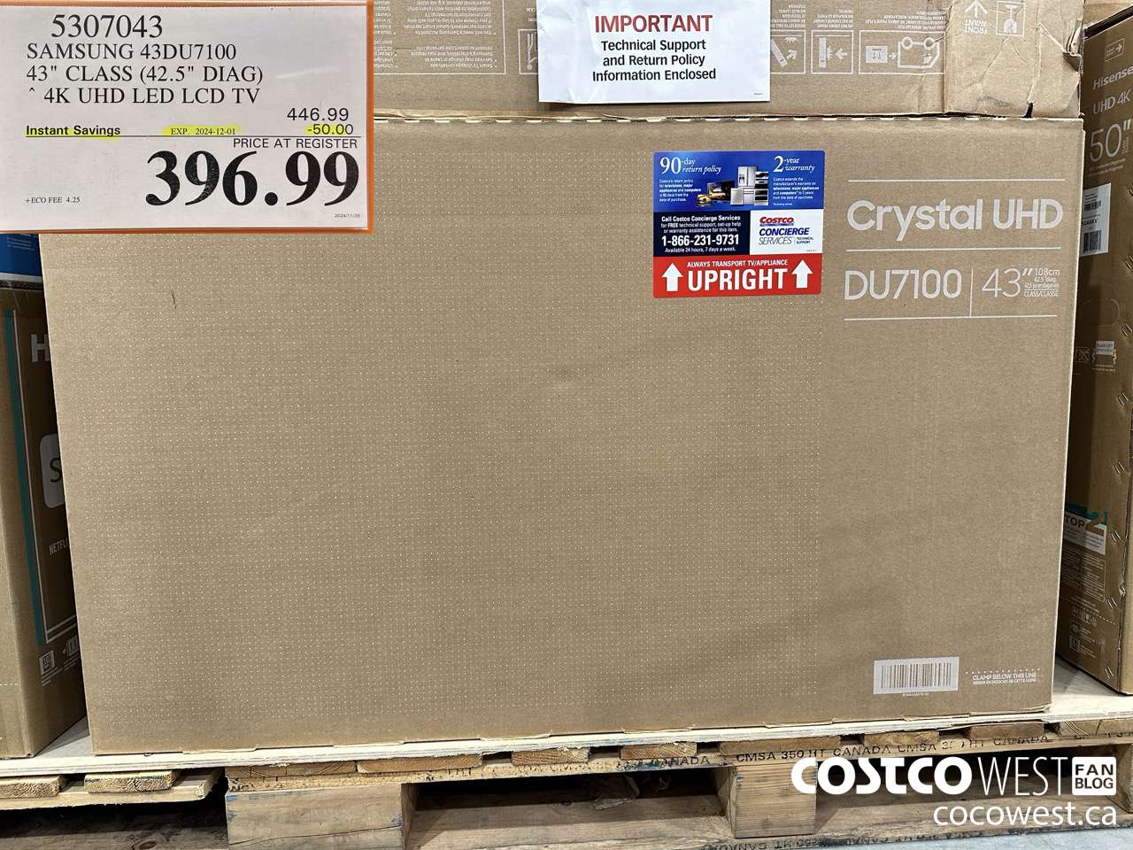 5307043 SAMSUNG 43DU7100 43