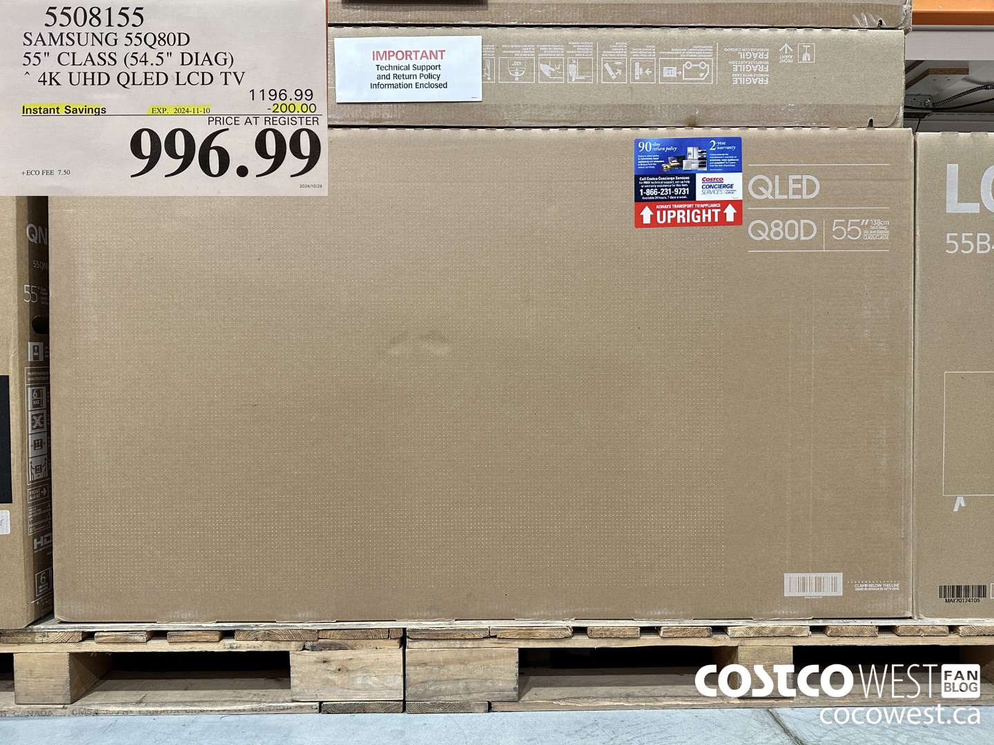 5508155 SAMSUNG 55Q80D 55