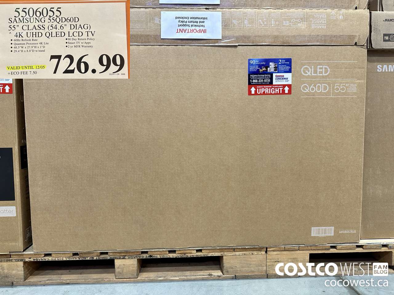 5506055 SAMSUNG 55QD60D 55