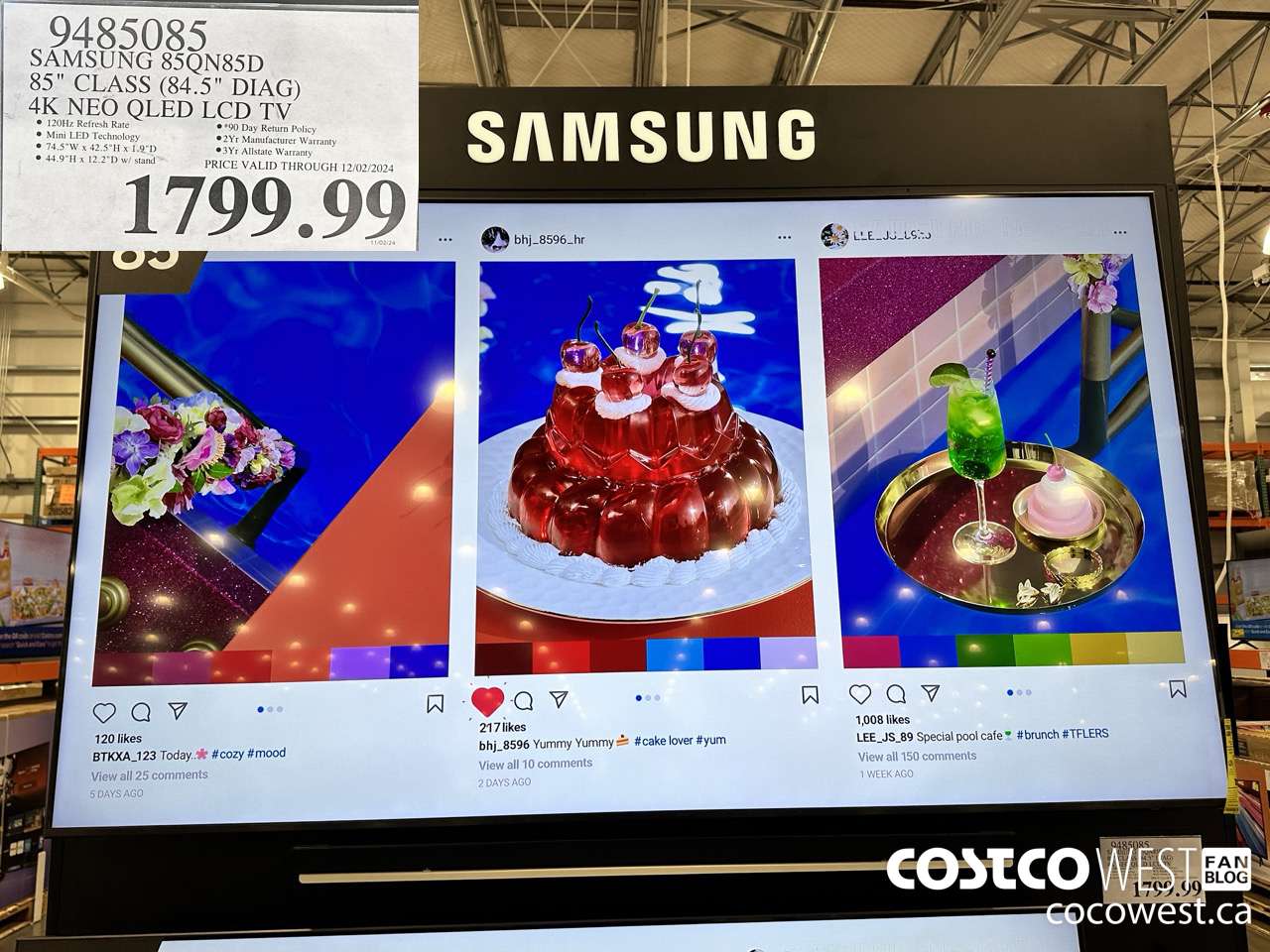 9485085 SAMSUNG 85QN85D 85