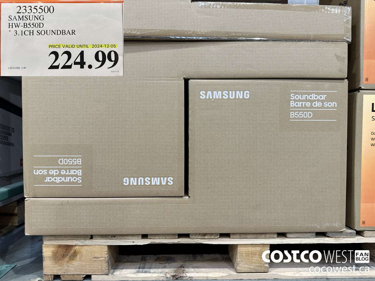 2335500 SAMSUNG HW-855GD SOUNDBAR 3.1CH (EXPIRES ON 2024-12-05) $224.99