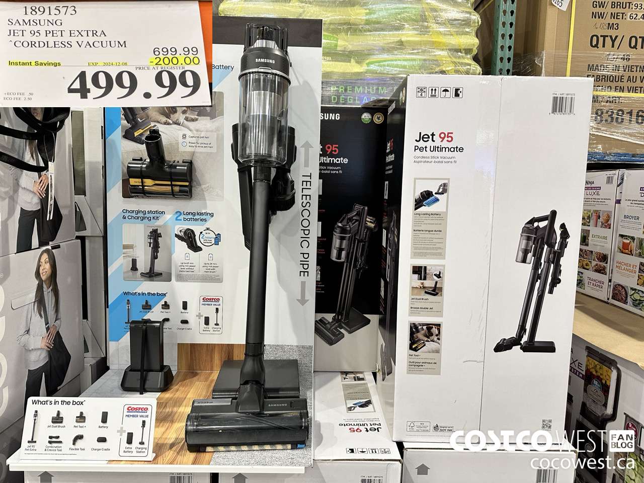 1891573 SAMSUNG JET 95 PET EXTRA STICK VACUUM ($200.00 INSTANT SAVINGS EXPIRES ON 2024-12-08) $499.99