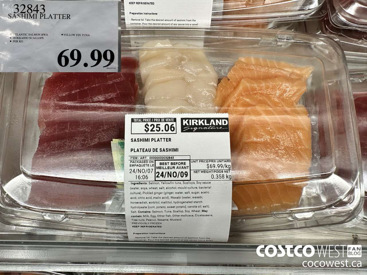 32843 SASHIMI PLATTER $69.99