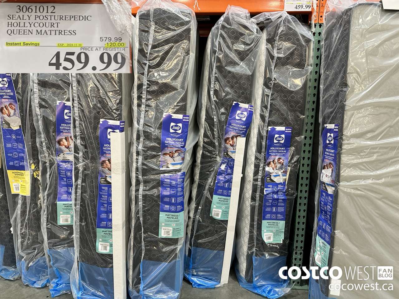 3061012 SEALY POSTUREPEDIC HOLLYCOURT QUEEN MATTRESS ($120.00 INSTANT SAVINGS EXPIRES ON 2024-11-10) $459.99