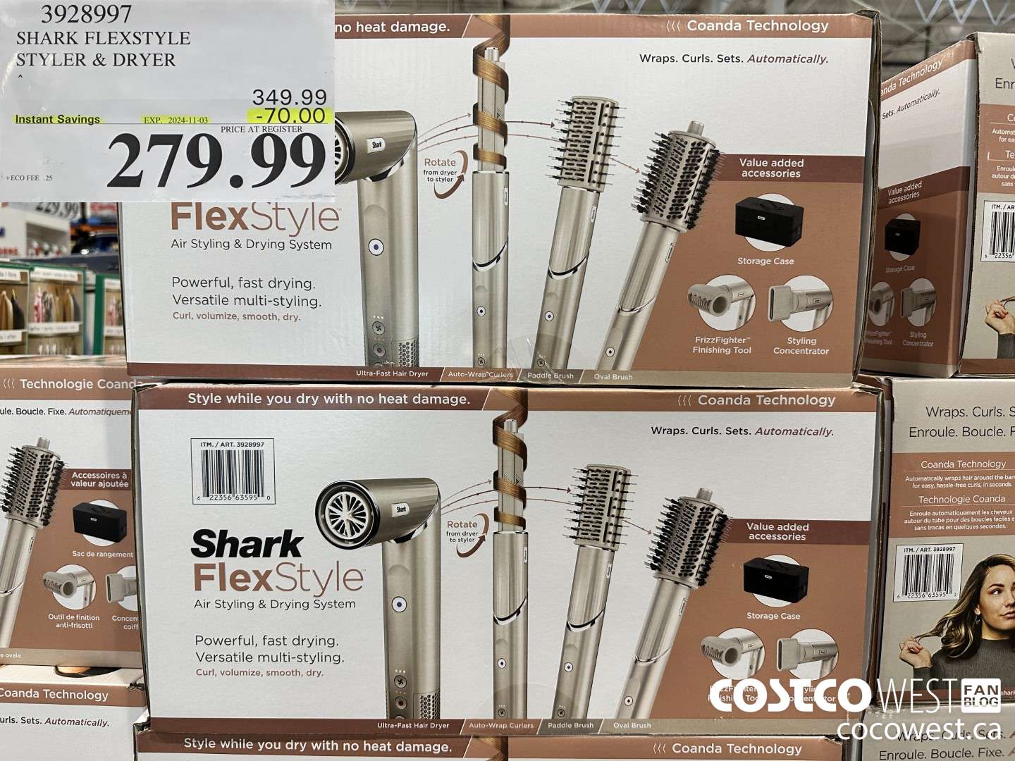 3928997 SHARK FLEXSTYLE STYLER & DRYER ($70.00 INSTANT SAVINGS EXPIRES ON 2024-11-03) $279.99