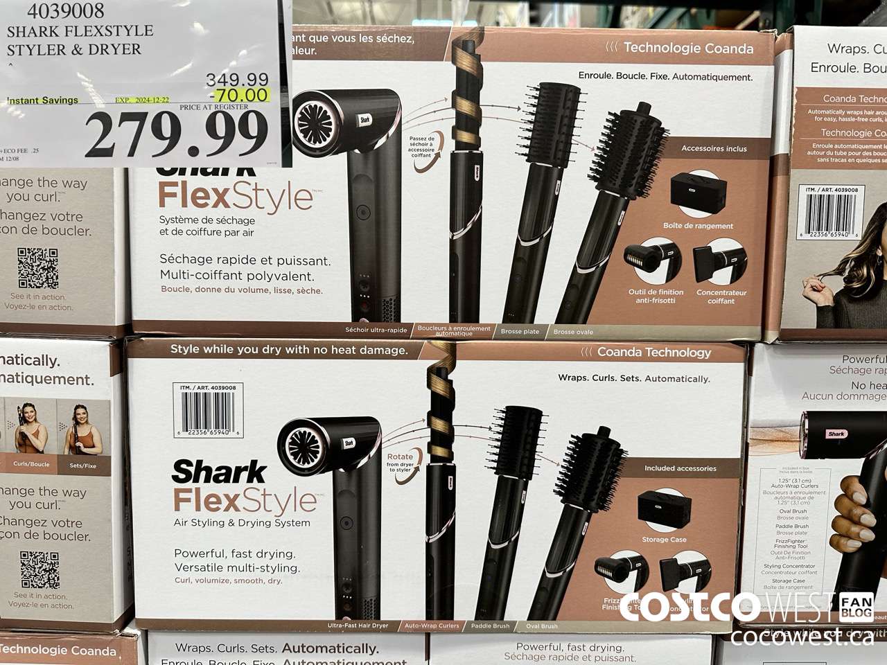 4039008 SHARK FLEXSTYLE STYLER & DRYER ($70.00 INSTANT SAVINGS EXPIRES ON 2024-12-22) $279.99
