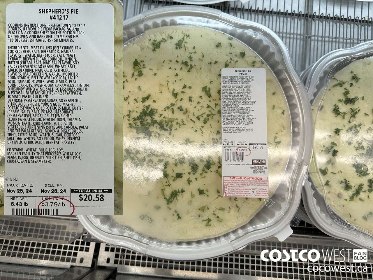 41217 SHEPHERD'S PIE PER LB $3.79