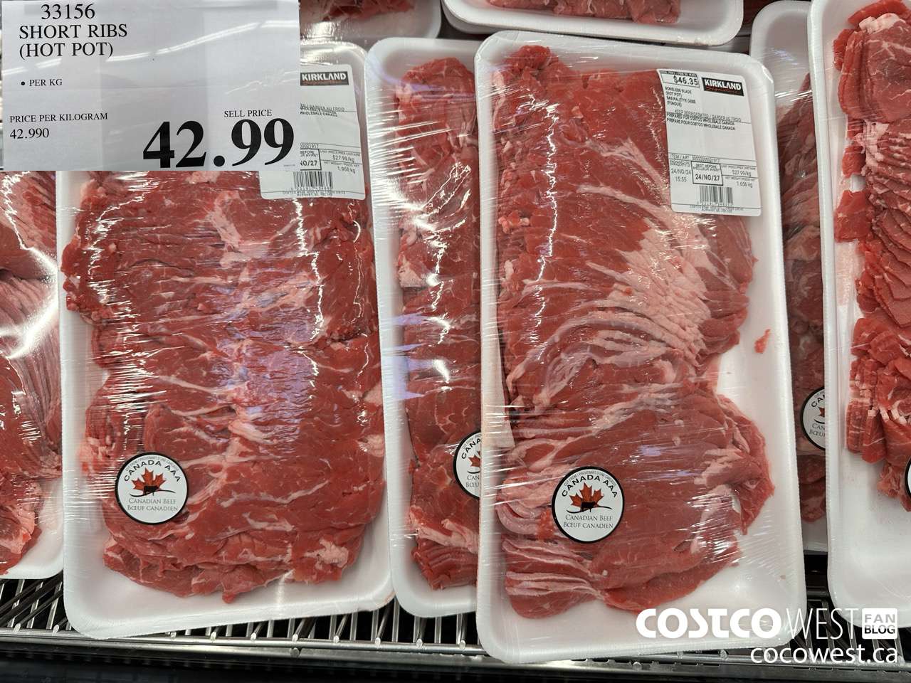 33156 SHORT RIBS (HOT POT) $42.99