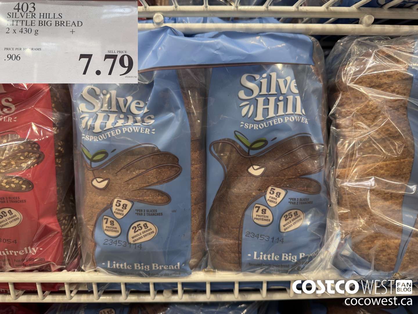 403 SILVER HILLS LITTLE BIG BREAD 2 X 430 G $7.79