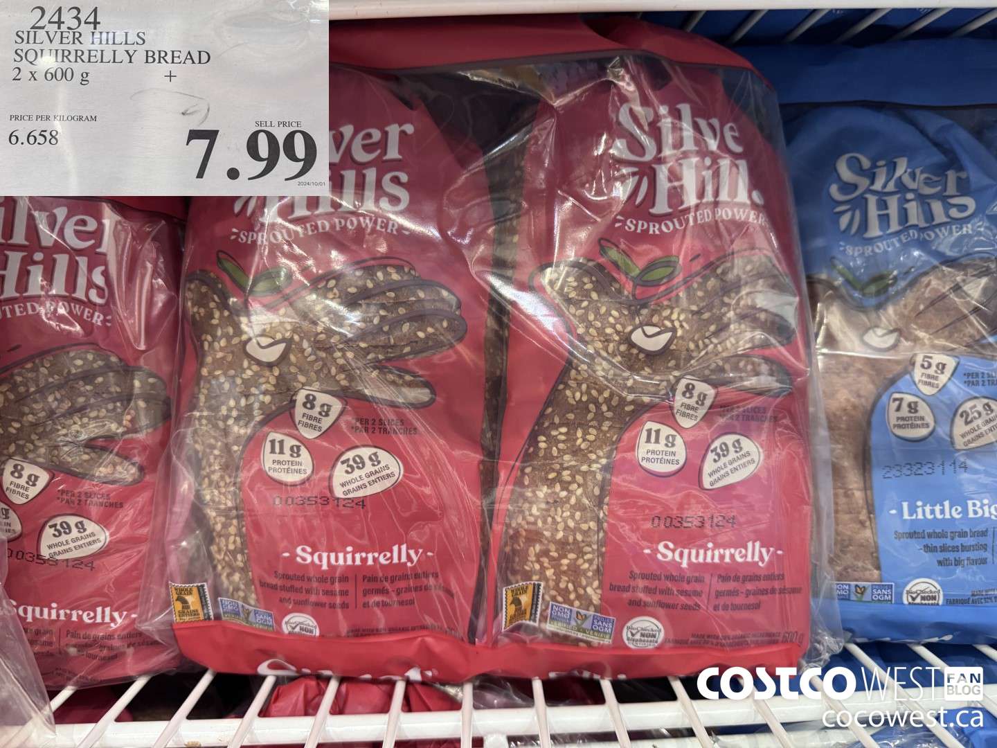 2434 SILVER HILLS SQUIRRELLY BREAD PACK OF 2 X 600 G $7.99