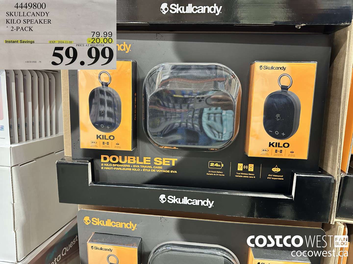 4449800 SKULLCANDY KILO SPEAKER 2-PACK ($20.00 INSTANT SAVINGS EXPIRES ON 2024-11-10) $59.99
