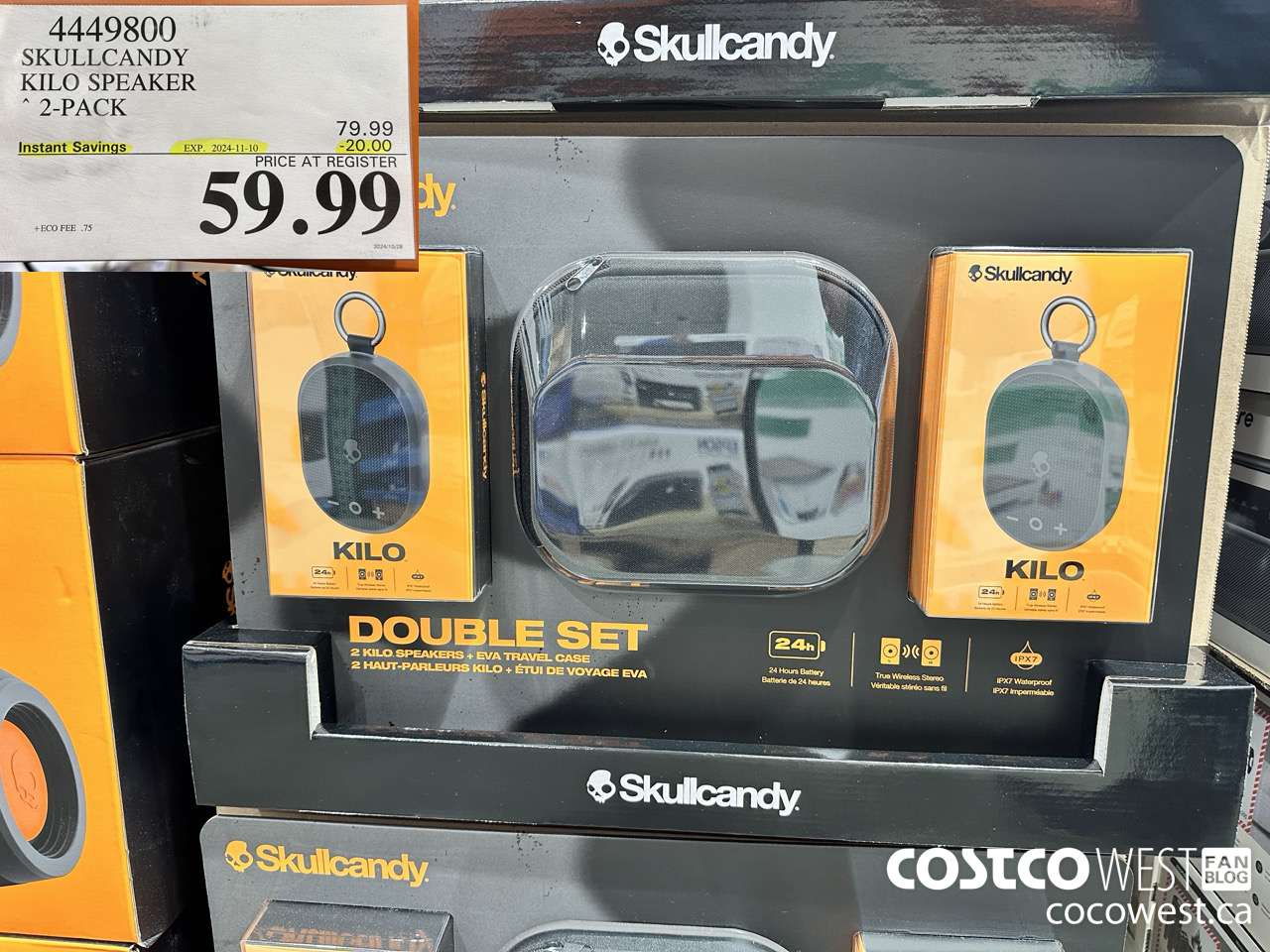 4449800 SKULLCANDY KILO SPEAKER 2-PACK ($20.00 INSTANT SAVINGS EXPIRES ON 2024-11-10) $59.99