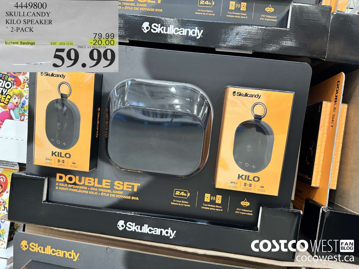 4449800 SKULLCANDY KILO SPEAKER 2-PACK ($20.00 INSTANT SAVINGS EXPIRES ON 2024-12-01) $59.99