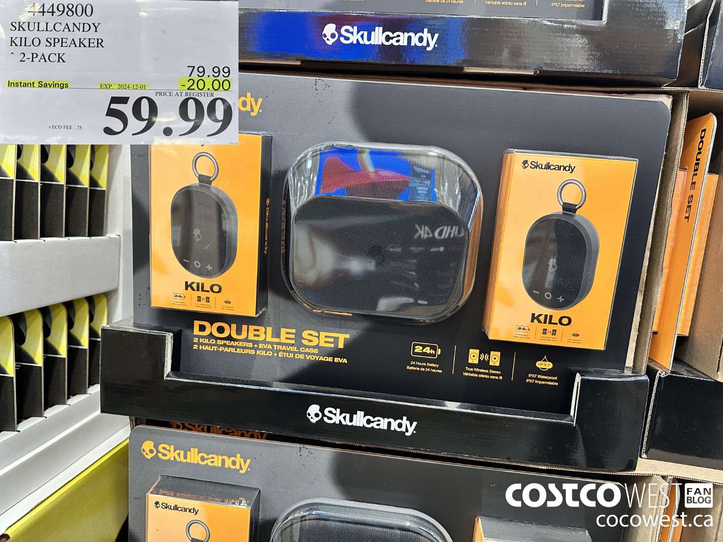 4449800 SKULLCANDY KILO SPEAKER 2-PACK ($20.00 INSTANT SAVINGS EXPIRES ON 2024-12-01) $59.99