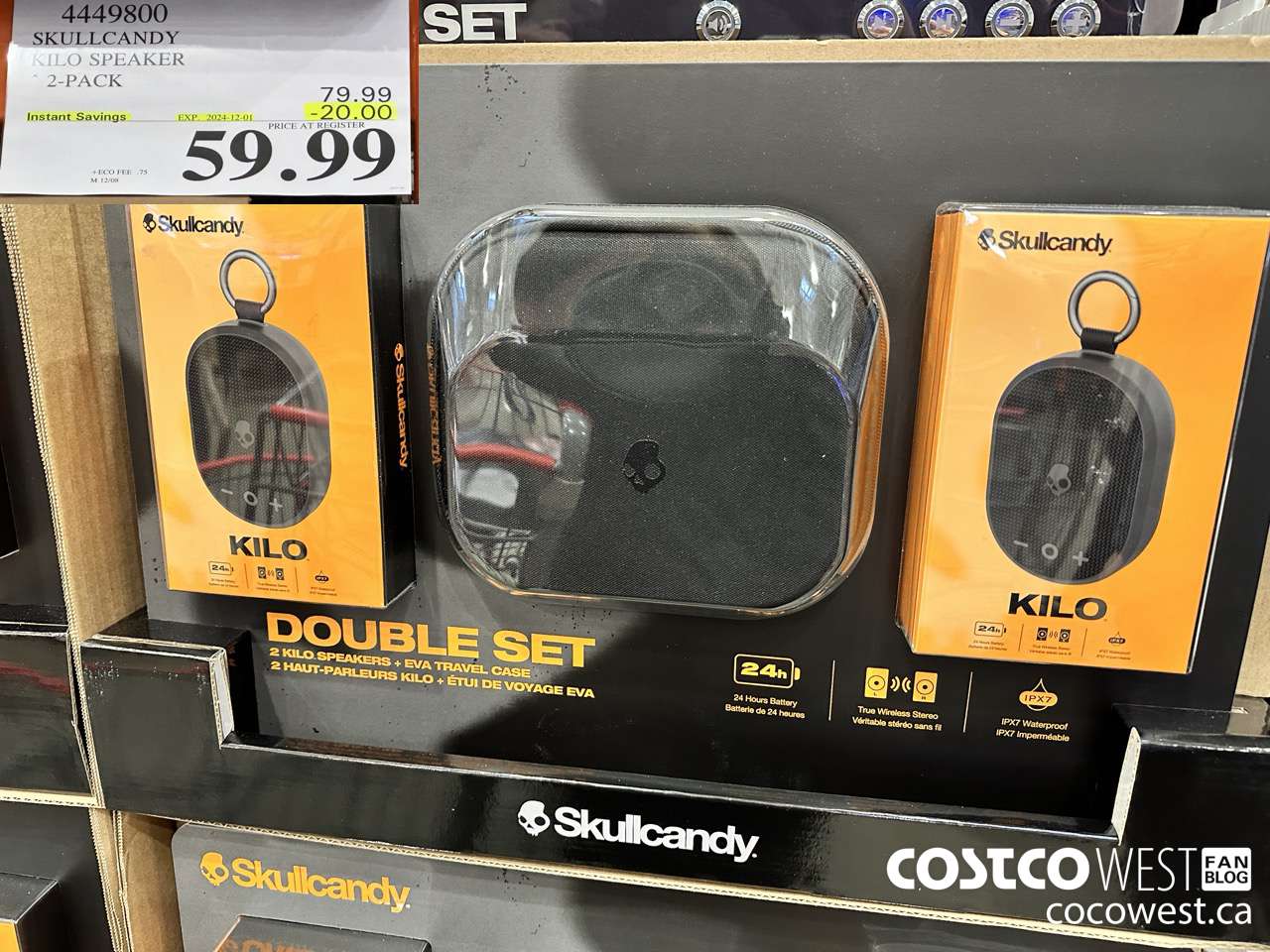 4449800 SKULLCANDY KILO SPEAKER 2-PACK ($20.00 INSTANT SAVINGS EXPIRES ON 2024-12-01) $59.99