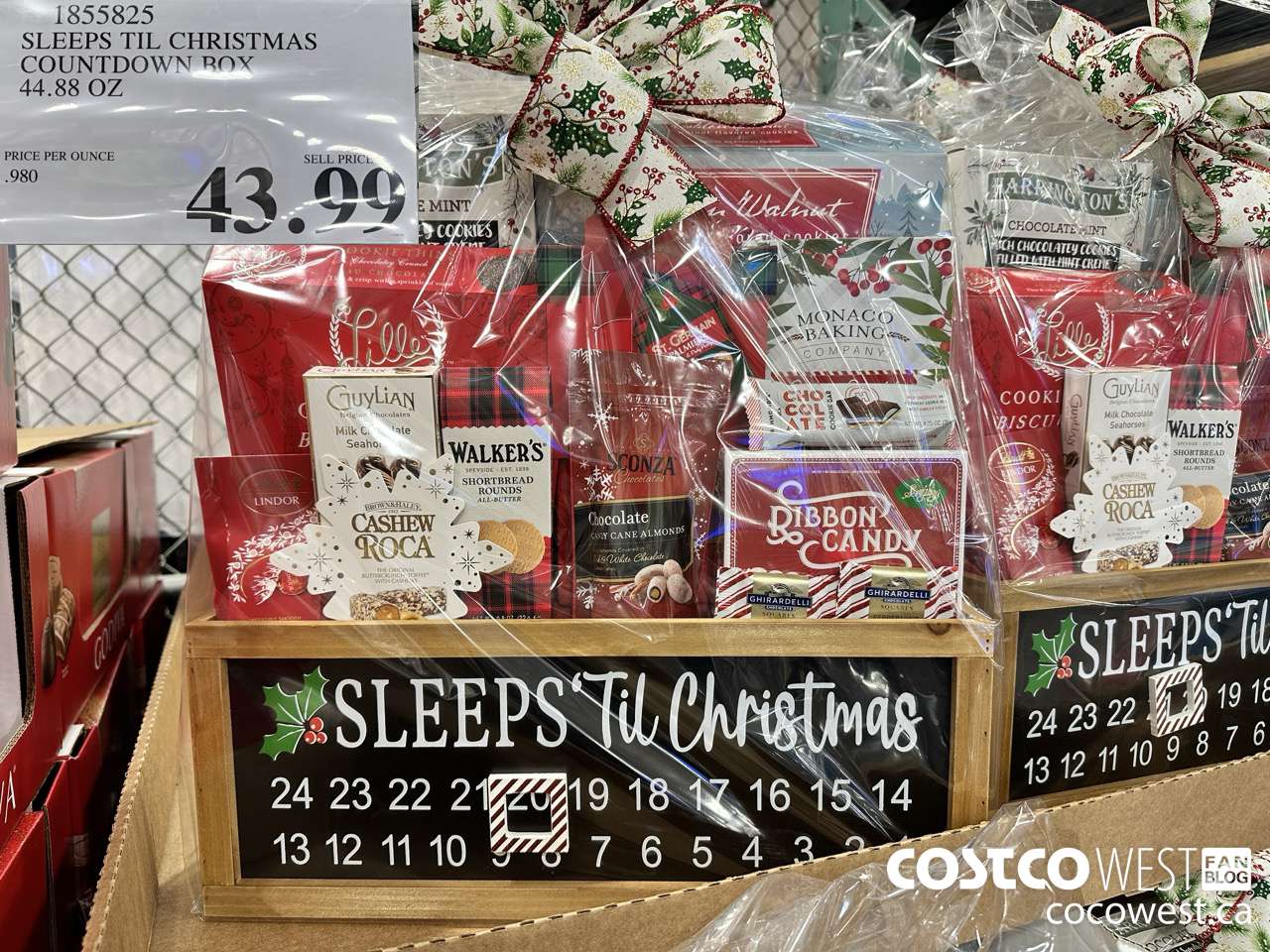 1855825 SLEEPS TIL CHRISTMAS COUNTDOWN BOX 44.88 OZ $43.99