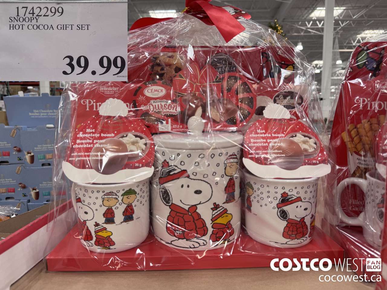 1742299 SNOOPY HOT COCOA GIFT SET $39.99