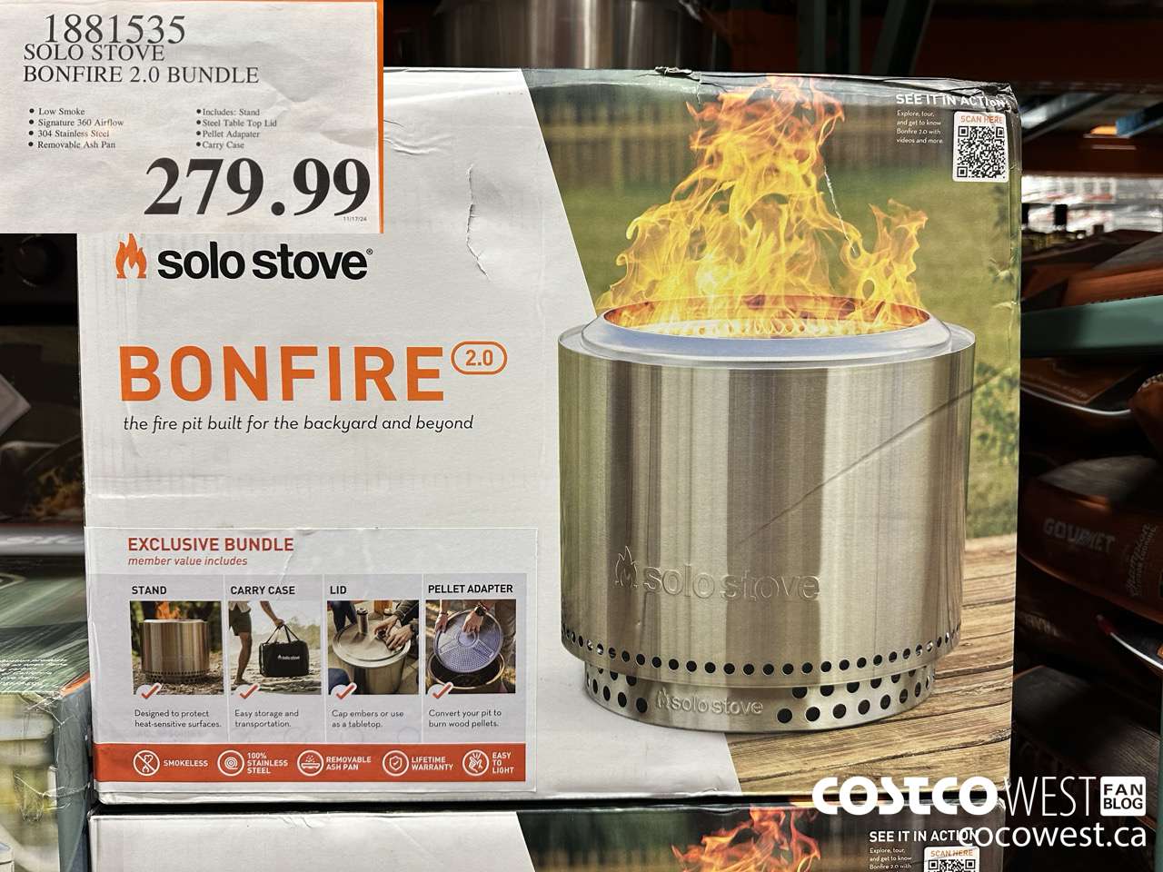 1881535 SOLO STOVE BONFIRE 2.0 BUNDLE $279.99