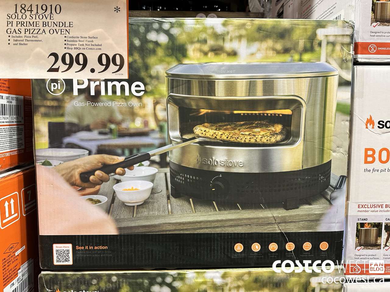 1841910 SOLO STOVE PI PRIME BUNDLE GAS PIZZA OVEN $299.99