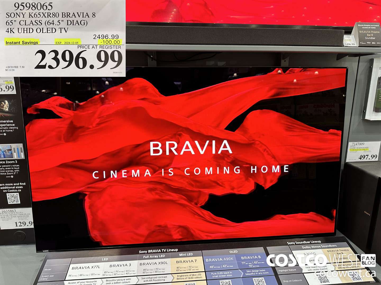 9598065 SONY K65XR80 BRAVIA 8 65