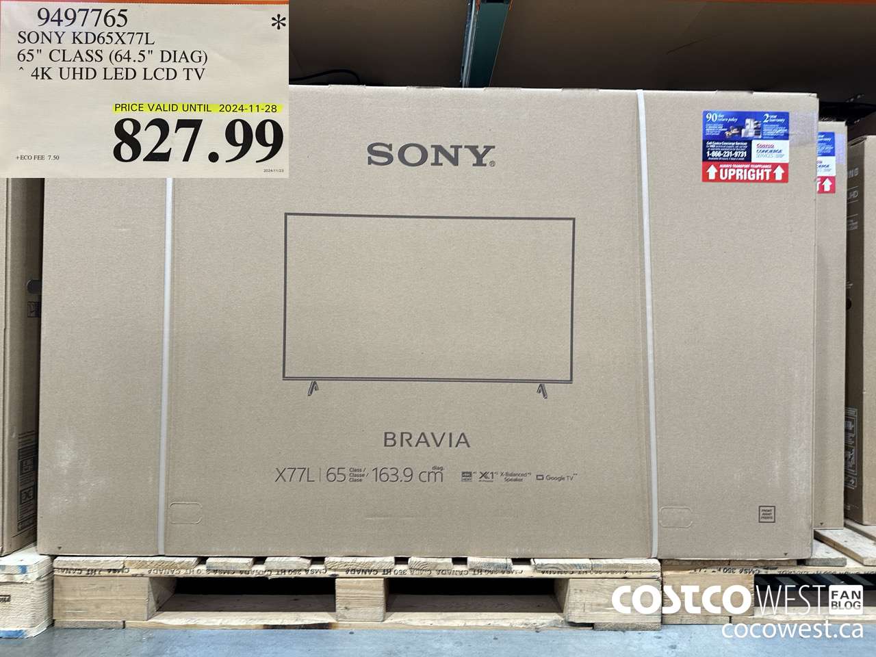 9497765 SONY KD65X77L 65