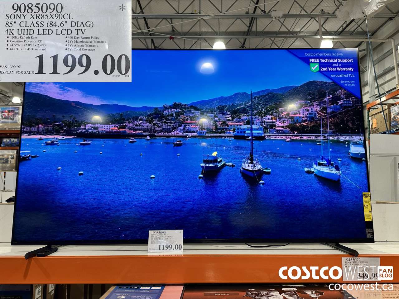 9085090 SONY XR85X90CL 85