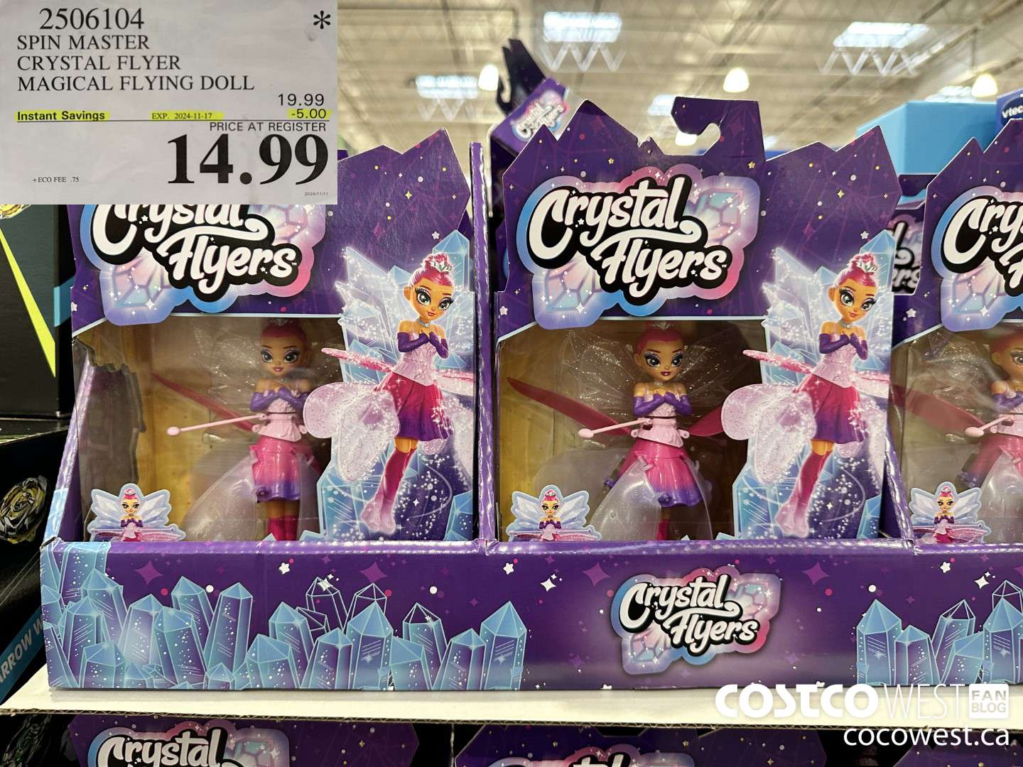 2506104 SPIN MASTER CRYSTAL FLYER MAGICAL FLYING DOLL ($5.00 INSTANT SAVINGS EXPIRES ON 2024-11-17) $14.99