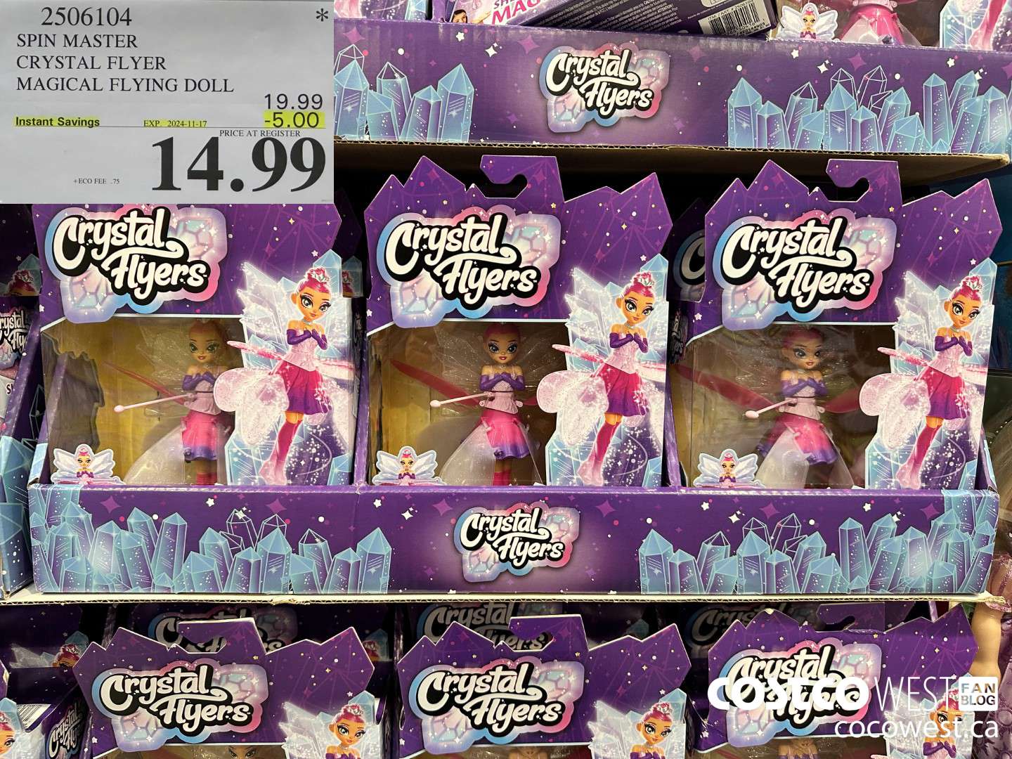 2506104 SPIN MASTER CRYSTAL FLYER MAGICAL FLYING DOLL ($5.00 INSTANT SAVINGS EXPIRES ON 2024-11-17) $14.99