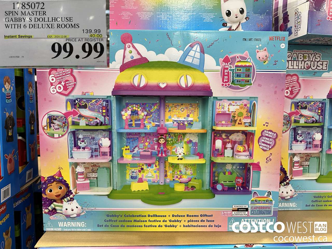 1785072 SPIN MASTER GABBY'S DOLLHOUSE WITH 6 DELUXE ROOMS ($40.00 INSTANT SAVINGS EXPIRES ON 2024-12-08) $99.99