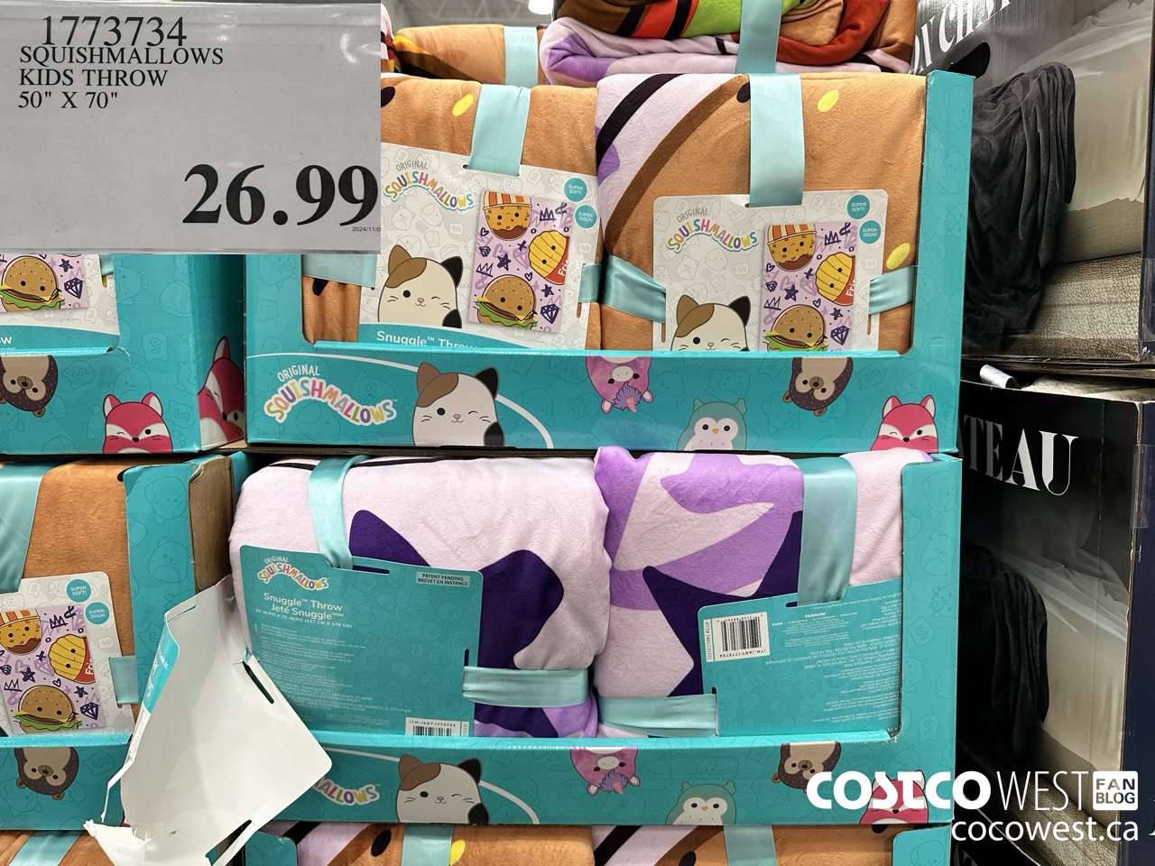 1773734 SQUISHMALLOWS KIDS THROW 50