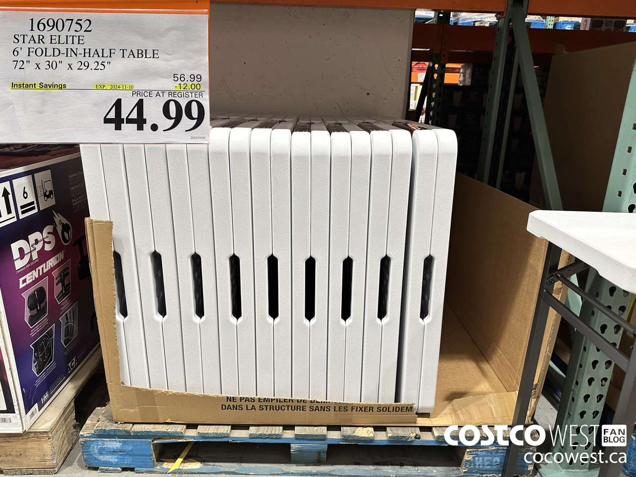 1690752 STAR ELITE 6' FOLD-IN-HALF TABLE 72