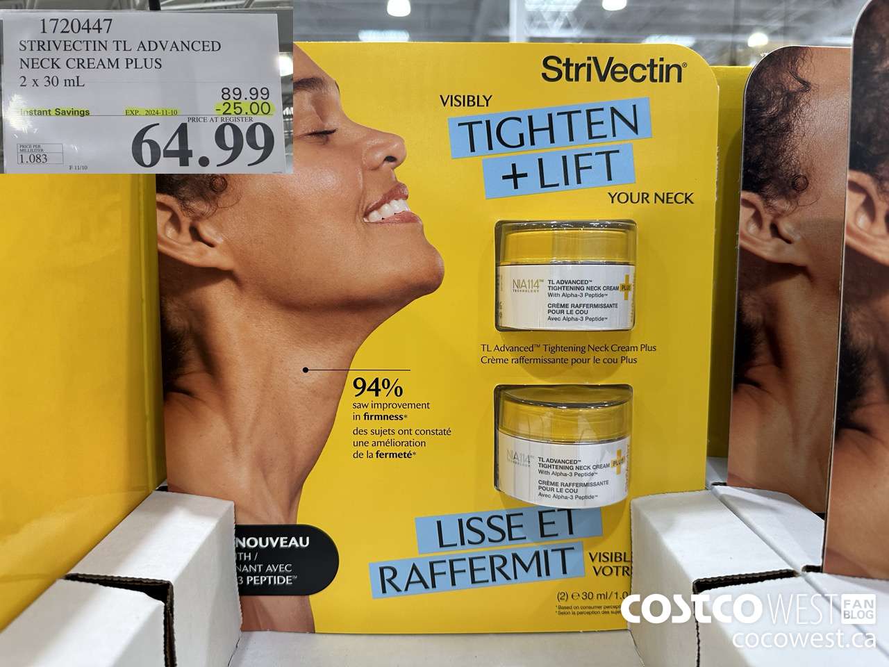 1720447 STIVECTIN TL ADVANCED NECK CREAM PLUS 2 X 30 ML ($25.00 INSTANT SAVINGS EXPIRES ON 2024-11-10) $64.99