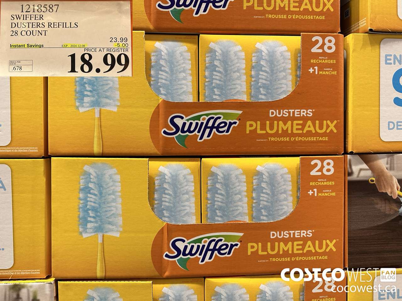 1218587 SWIFFER DUSTERS REFILLS 28 COUNT ($5.00 INSTANT SAVINGS EXPIRES ON 2024-12-08) $18.99